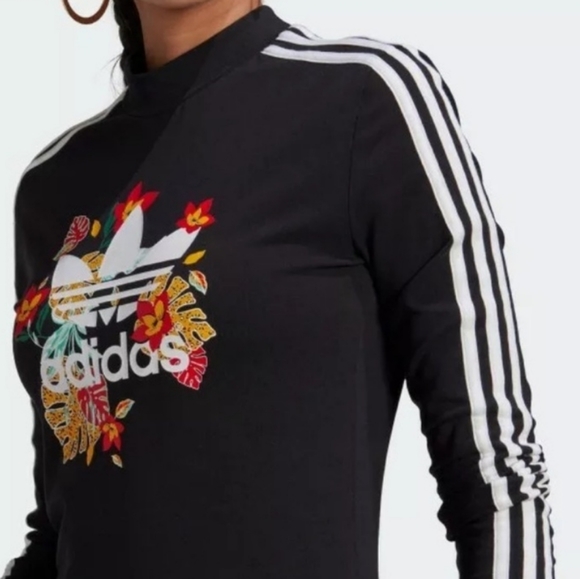 Adidas Her Studio London Floral Bodycon Dress - Picture 2 of 11